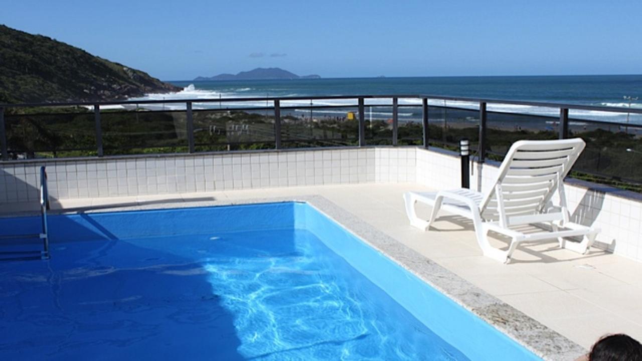 Linda Cobertura Frente Mar Com Piscina Privativa E Pe Na Areia! Daire Florianópolis Dış mekan fotoğraf